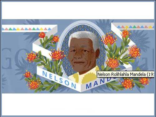 Doodle Nelson Mandela