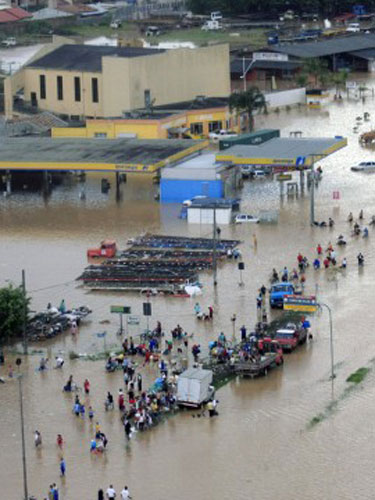 Foto inundatii Brazilia