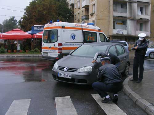 Accident trecere pietoni, str. Gh. Sinca,i Baia Mare