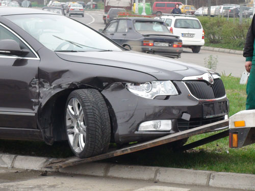 Foto accident Unirii - Baia Mare (c) eMaramures.ro