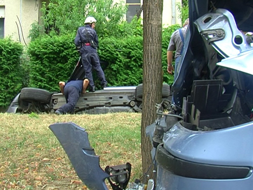 Foto: accident Nicolae Balcescu - Baia Mare (c) eMaramures.ro