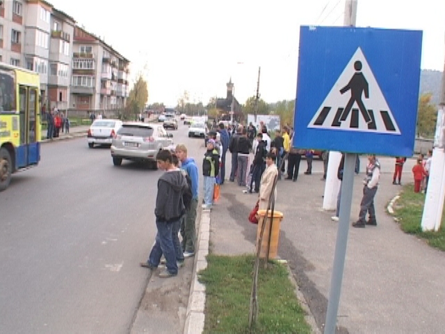 Foto accident Baia Sprie - trecere de pietoni