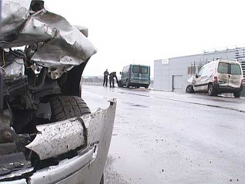 Foto carambol - accident Dura, Baia Mare