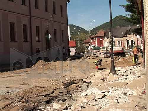 Foto: strada Podul Viilor - lucrari (c) eMaramures.ro