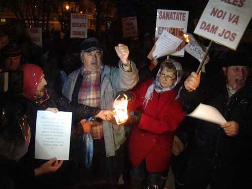 Foto Proteste in Baia Mare, 17 ianuarie (c) eMM.ro