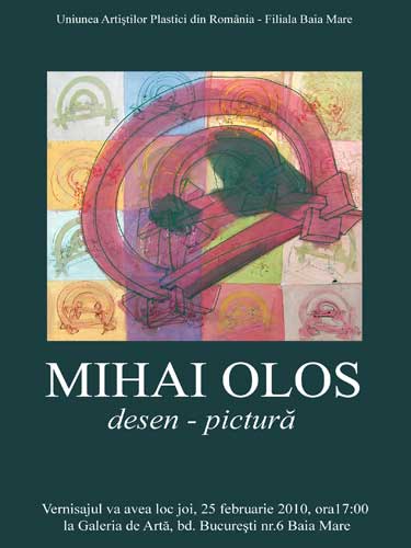 Afis Mihai Olos - expozitie