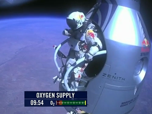 Foto: Felix Baumgartner - salt stratosfera