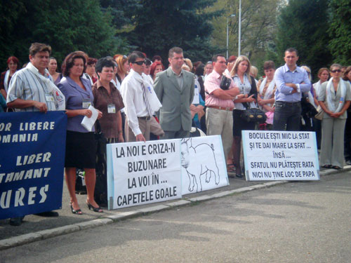 FOTO: Protest profesori (c) eMaramures.ro