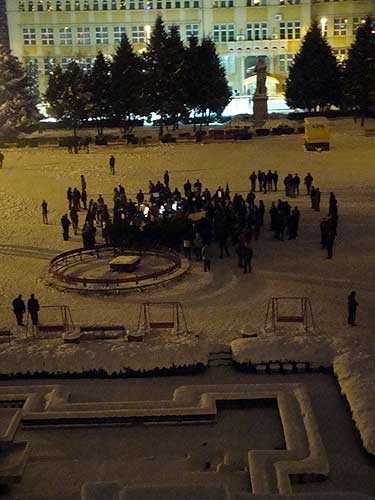 Protest in Piata Revolutiei din Baia Mare (c) eMM.ro