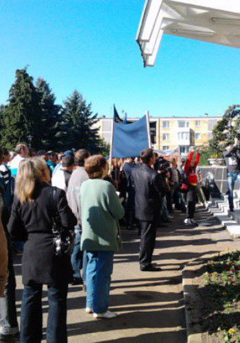 Protest - Prefectura Maramures (c) eMM.ro