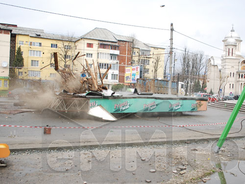 Foto: Demolare statie Gara Baia Mare