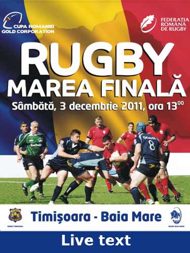 Foto: Stiinta Baia Mare - RCM Timisoara - finala rugby