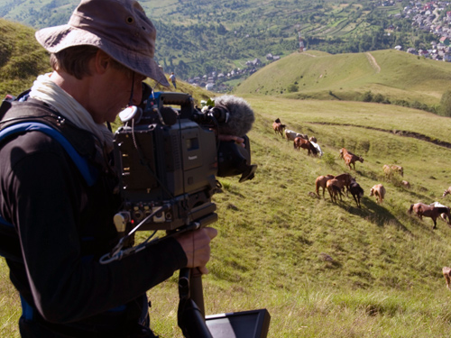 Filmare ''Cantecul cailor din Botiza''